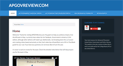 Desktop Screenshot of apgovreview.com