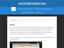 Tablet Screenshot of apgovreview.com